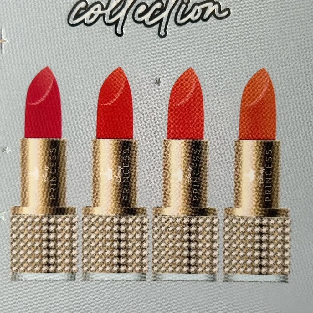 Disney Princess CINDERELLA - 4 Creme Lipstick Collection 4 Piece Set new NIB